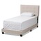 Baxton Studio Brookfield Modern Beige Twin Size Bed 138-7593 - alternate 1
